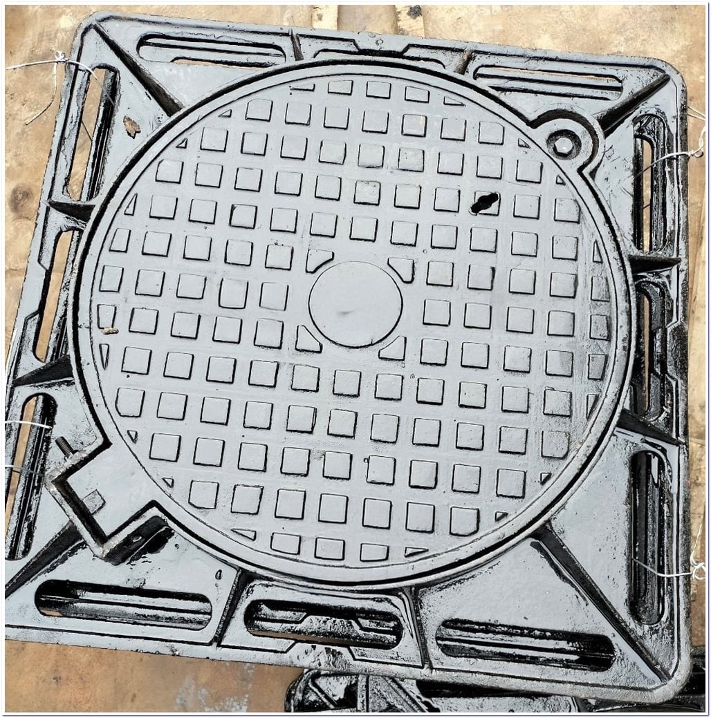 NẮP HỐ GA KHUNG VUÔNG ÂM , NẮP TRÒN LOẠI 1