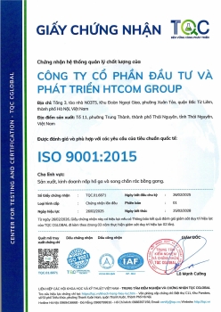Giấy chứng nhận về sản phẩm của HTCOM GROUP